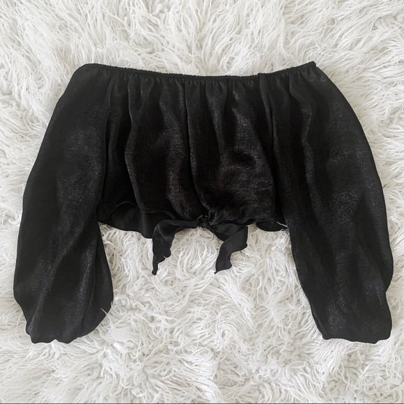 LANI CALIFORNIA Crop top with front tie - Picture 2 of 4